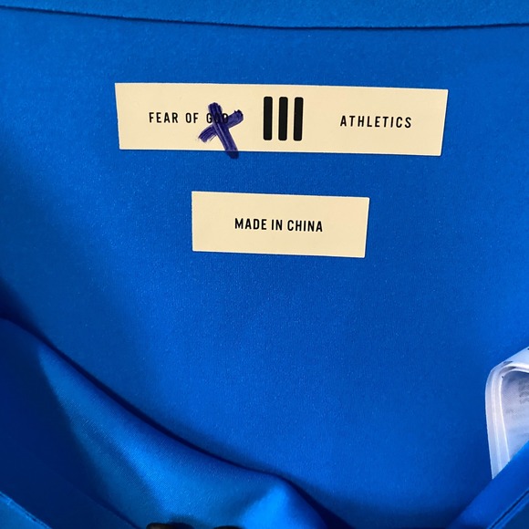 Fear of God Athletics Blue Ribbed High Waist Leggings Size Md Compression - Picture 3 of 5